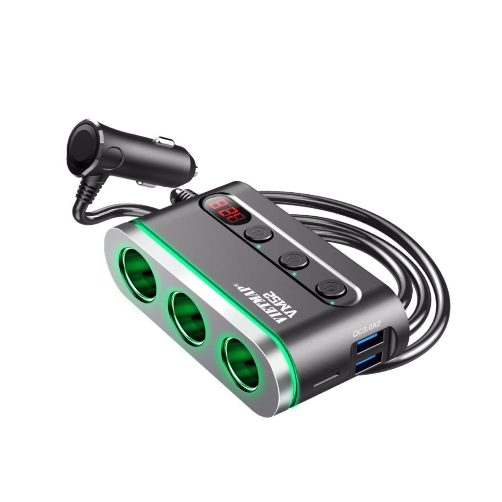 VIETMAP VM52 - Bộ chia sạc ô tô đa năng - Sạc nhanh Quick Charge QC 3.0 - Hàng chính hãng