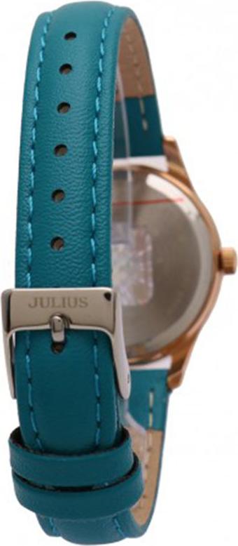 Đồng Hồ Nữ Julius Hàn Quốc Dây Da JA-983LE xanh