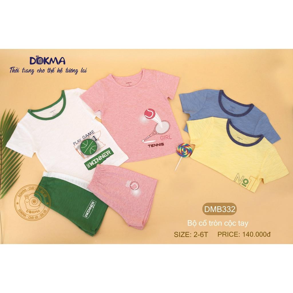 Bộ cộc tay bé trai 2-6 tuổi hình vợt tennis, Bộ hè cho bé hình ngộ nghĩnh vải cotton xước co giãn tốt thấm hút mồ hôi tốt