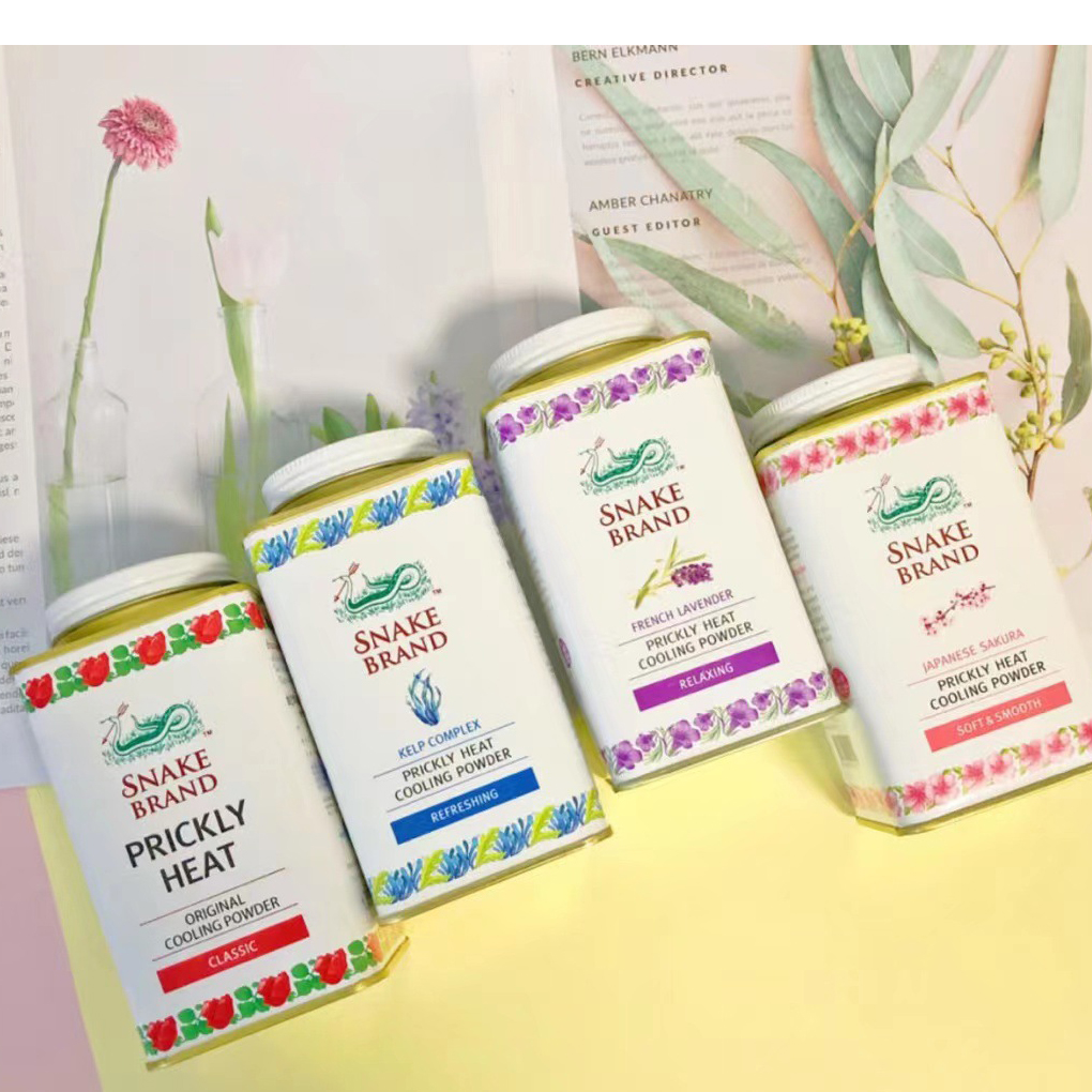 Phấn lạnh Snake Brand Prickly Heat Cooling powder Thái Lan 140g