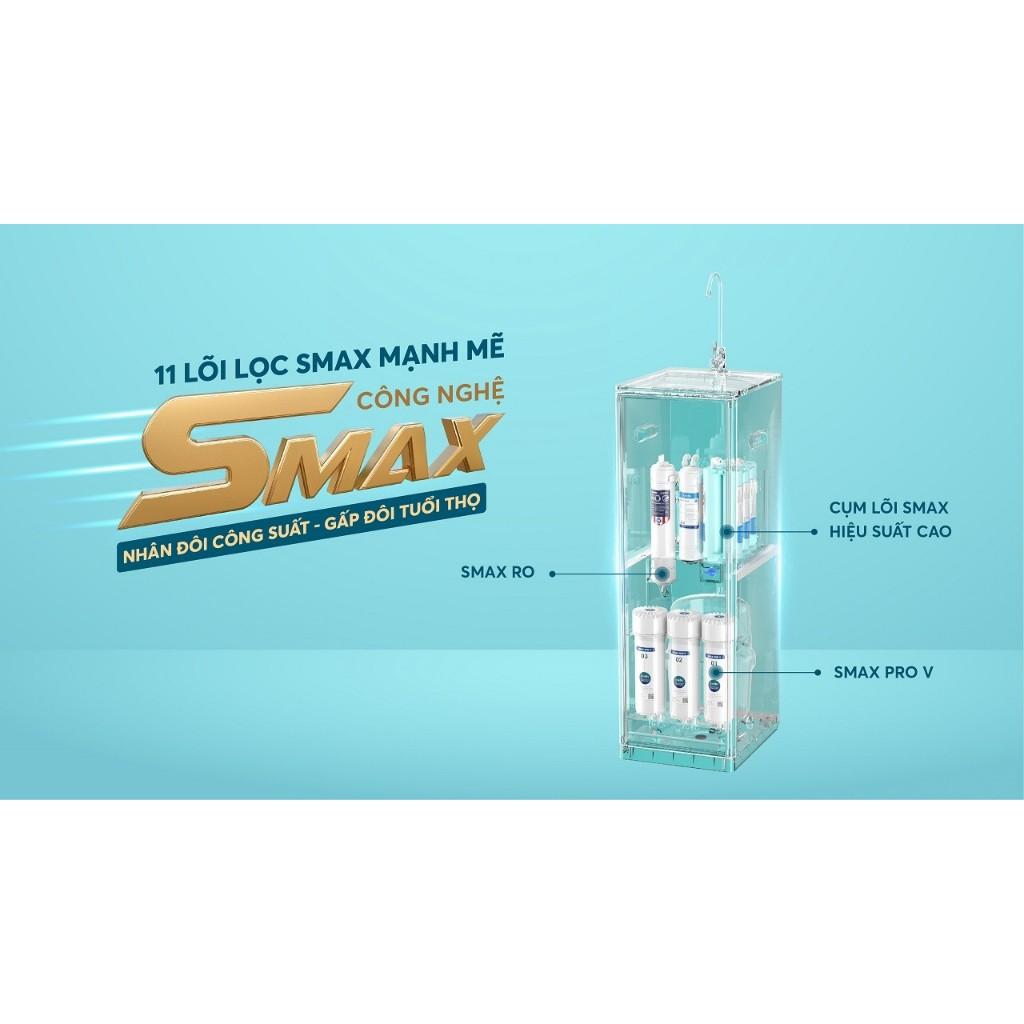 [TẶNG BỘ LÕI] Máy lọc nước RO Mỹ 11 lõi Karofi KAQ-D36S - Màng RO Mỹ 50GPD, Cụm lõi Smax hiệu suất cao 6.0 - Hàng Chính Hãng