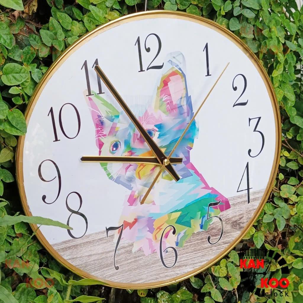 Kim đồng hồ treo tường Kankoo Clock mã số 3807 màu vàng- đen kết hợp
