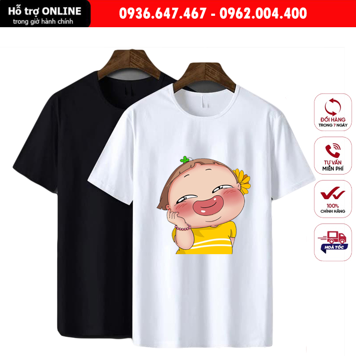 Áo Thun Unisex Nam Nữ Form Đẹp In Hình Quỳnh Aka - Chất Vải Cotton Đẹp Mịn Mát