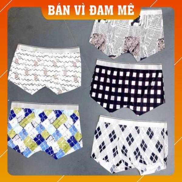 Quần sịp nam, quần boxer thun lạnh họa tiết cute