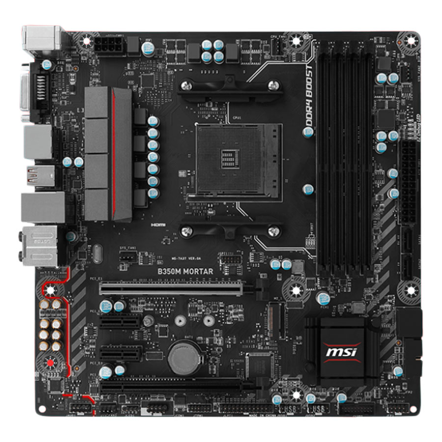 Bo mạch chủ - Mainboard MSI B350M Mortar