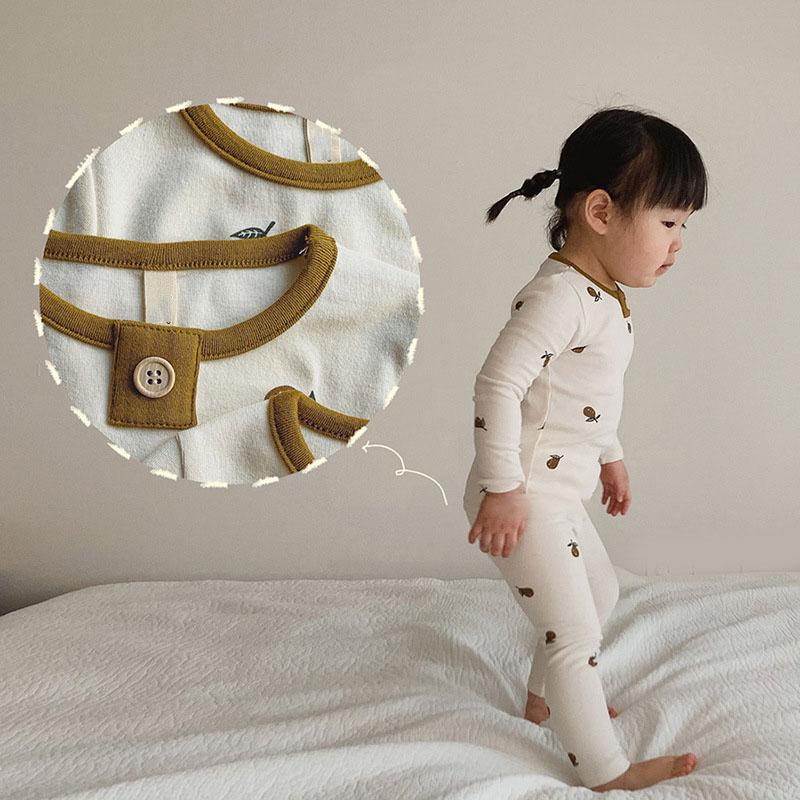 2021 Thu Mới Quần Áo Bé Sơ Sinh Bộ Dài Tay Tee Và Tay Và Quần Cho Bé Phù Hợp Với Cotton Quần Áo Trẻ Sơ Sinh