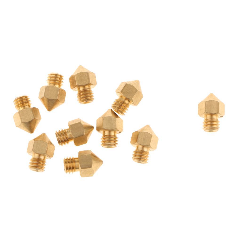 Assembled Heating Extruder Hot End +10pcs 0.4mm Nozzle For MK8 3D Printer