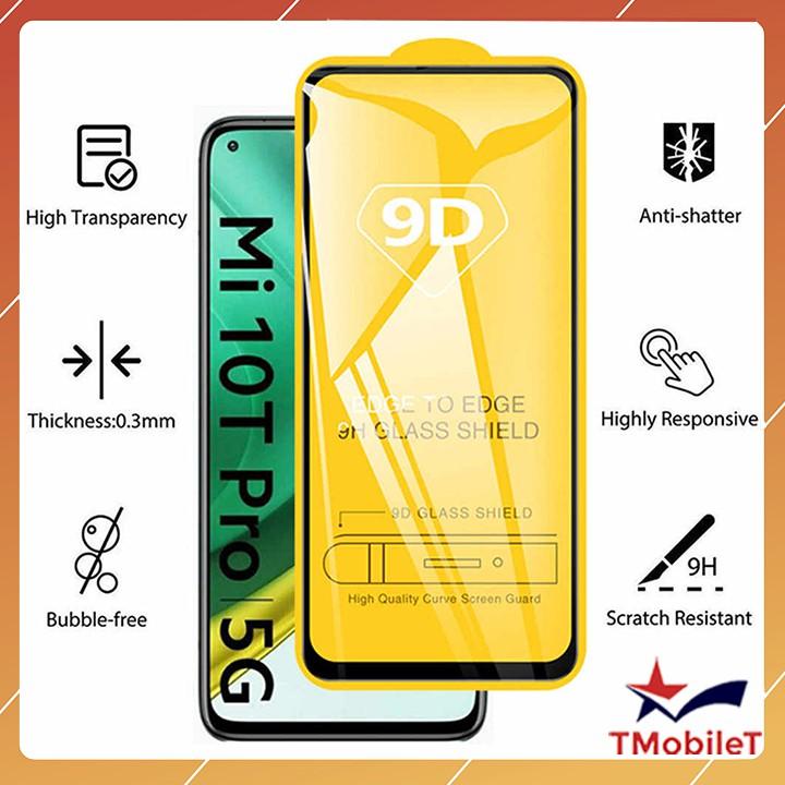 Kính Cường Lực Dành Cho Điện Thoại Xiaomi Mi 10T Pro/ 10T Pro 5G 9D Full Keo Full Màn- Màu Đen