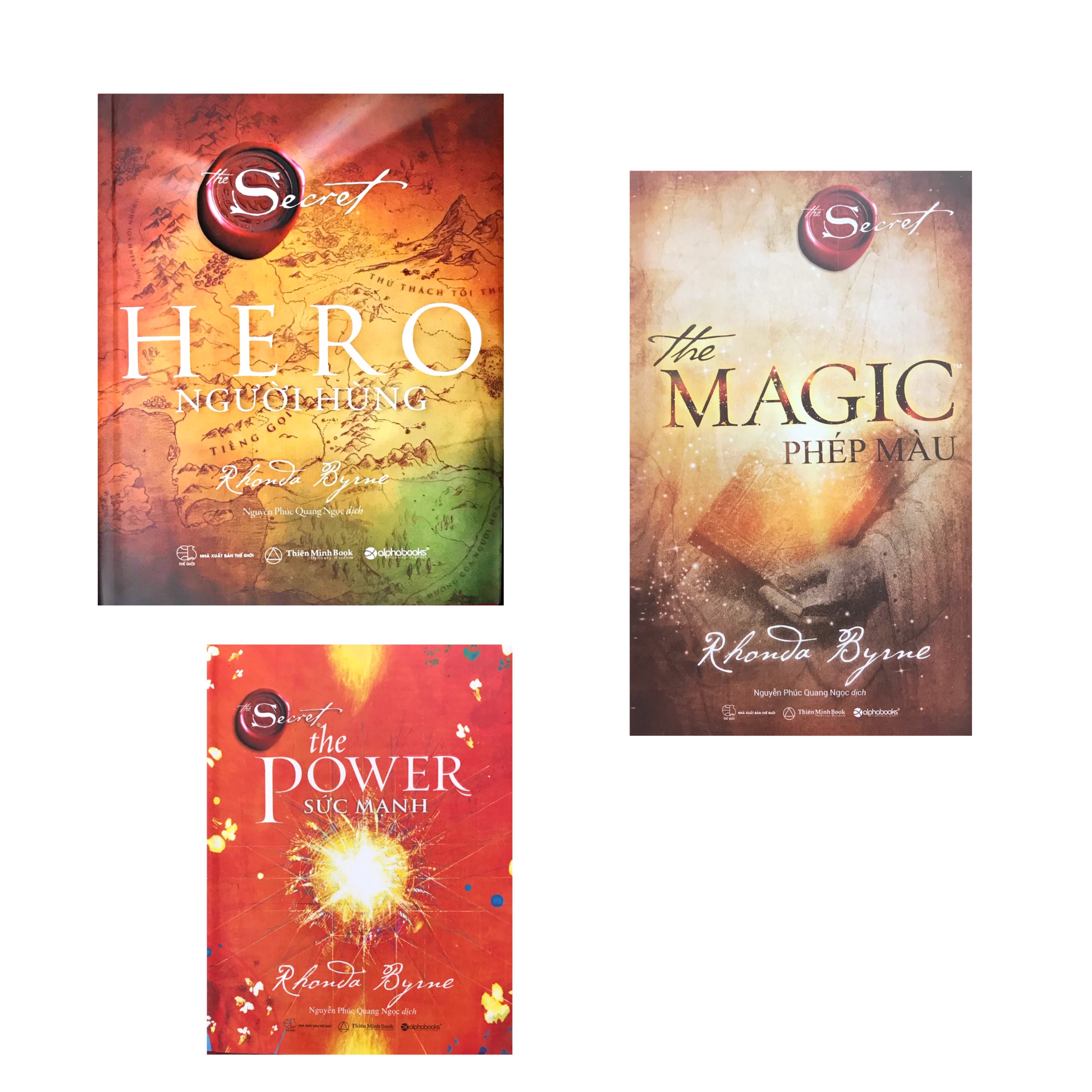 Combo 3 cuốn The Secret , Hero Người Hùng + Magic Phép Màu + Power Sức Mạnh