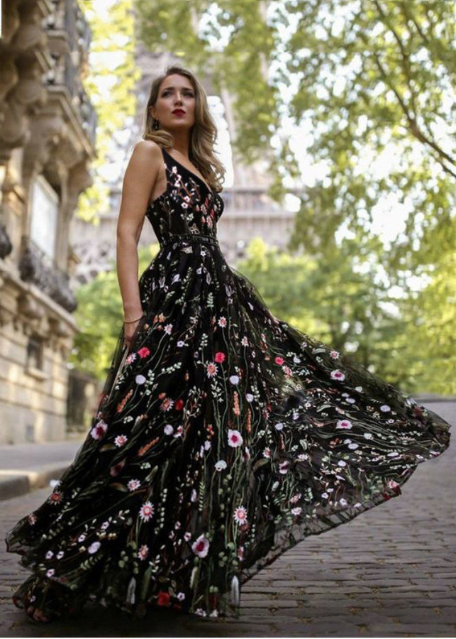Đầm dạ hội thiêu hoa mẫu 2019