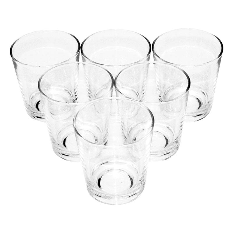 Bộ ly 6 cái Union Glass 384 Ly  lùn 280ml  không ngã màu, chính hảng UNION thái lan