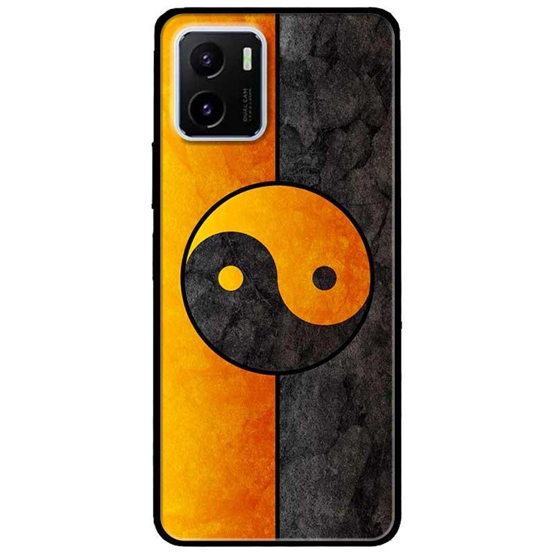 Ốp lưng dành cho Vivo V23 5G / S12 - Vivo Y15s / Y15A mẫu Vòng Tròn Cam Đen