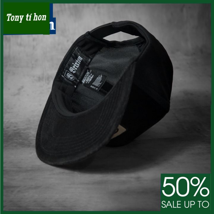 Tony tí hon -  Mũ nón kết lưỡi trai snapback BRIX.TOn đen nhãn nâu nhạt thời trang nam nữ cao cấp