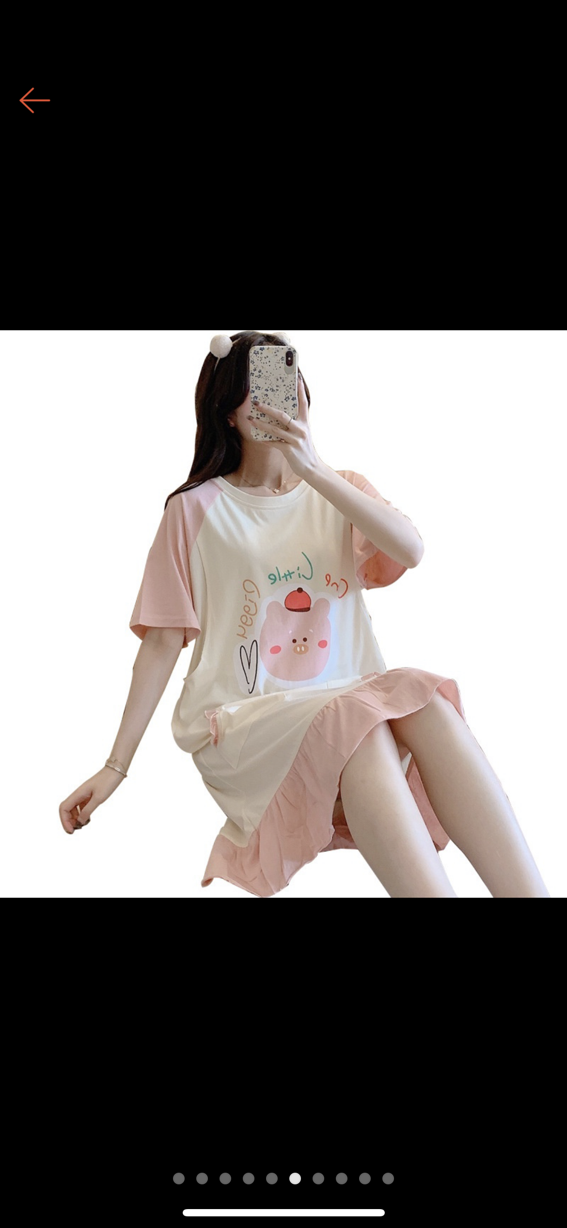 Đầm bầu kết hợp cho con bú sau sinh mặc nhà
