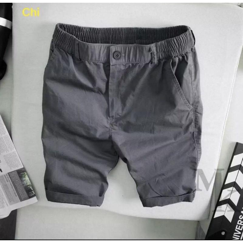 Quần Short KaKi Nam Cạp Chun LeNin Vải Giản Mền Mịn Cao Câp HT24