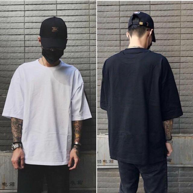 Áo thun unisex form rộng tay lửng nam nữ hàn quốc Lá MCLE 2021 aothununisex