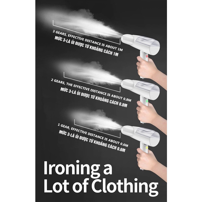 Bàn là hơi nước cầm tay bàn ủi hơi nước cầm tay gấp gọn hàng nội địa dễ dàng mang theo khi đi du lịch
