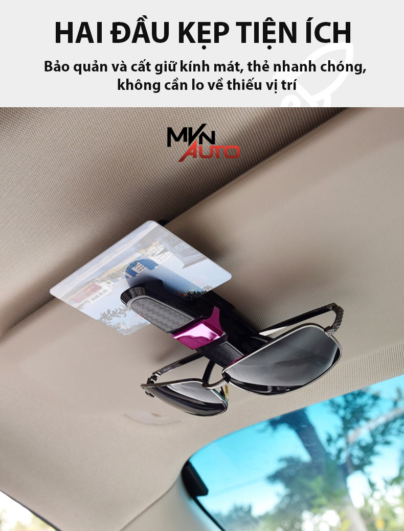 Kẹp Giữ Mắt Kính Ô Tô – Kẹp Treo Mắt Kính Xe Hơi