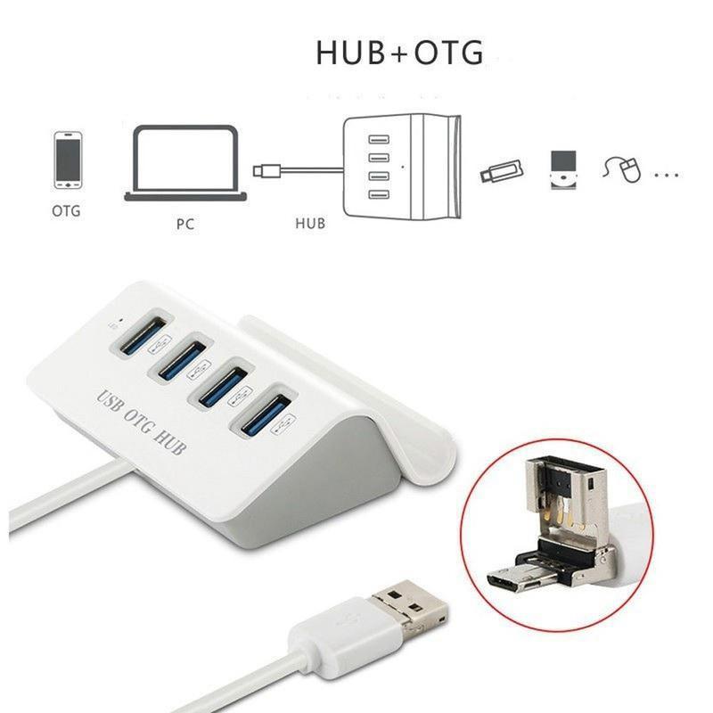 Đầu chia 4 cổng USB OTG Micro 3.0 480Mbps