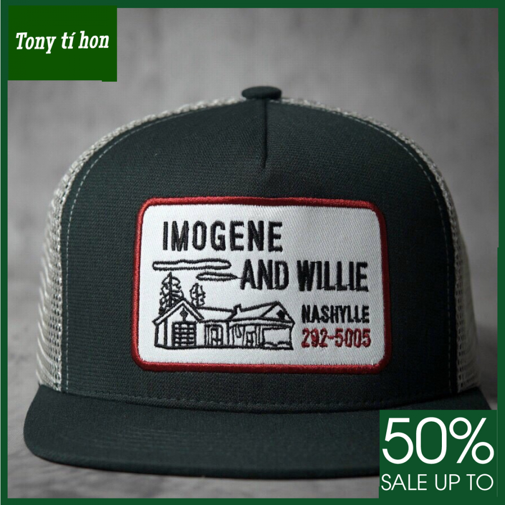 Tony tí hon - MŨ NÓN KẾT LƯỠI TRAI SNAPBACK WILLIE THỜI TRANG NAM NỮ CAO CẤP - màu đen