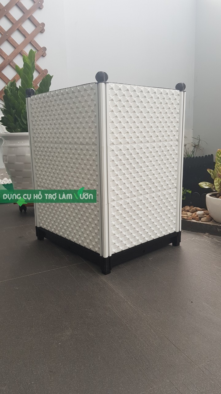 CHẬU GHÉP 42*51*CAO 70CM, DAIM - JAPAN, MÀU TRẮNG