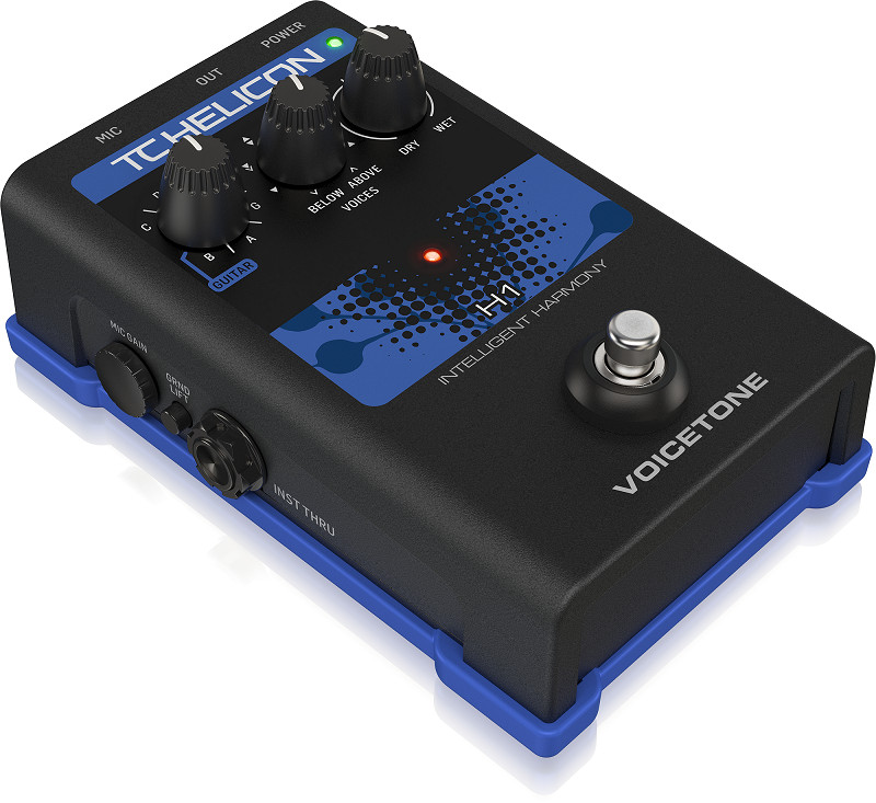 TC-Helicon VoiceTone H1 Intelligent Harmony Vocal Effects Pedal-Hàng Chính Hãng