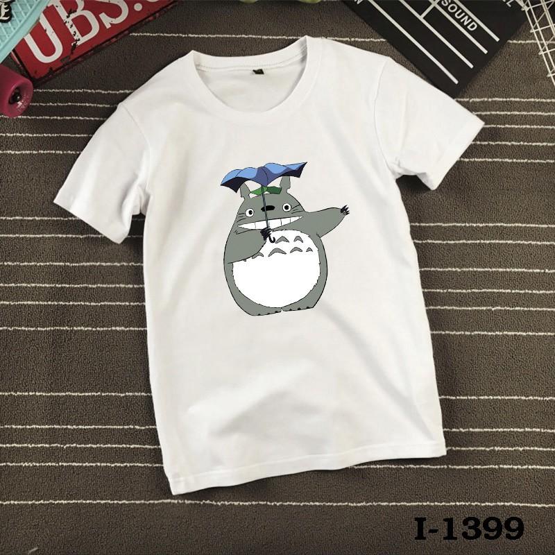 Áo Phông Nữ Rộng Totoro Cầm Dù Dễ Thương