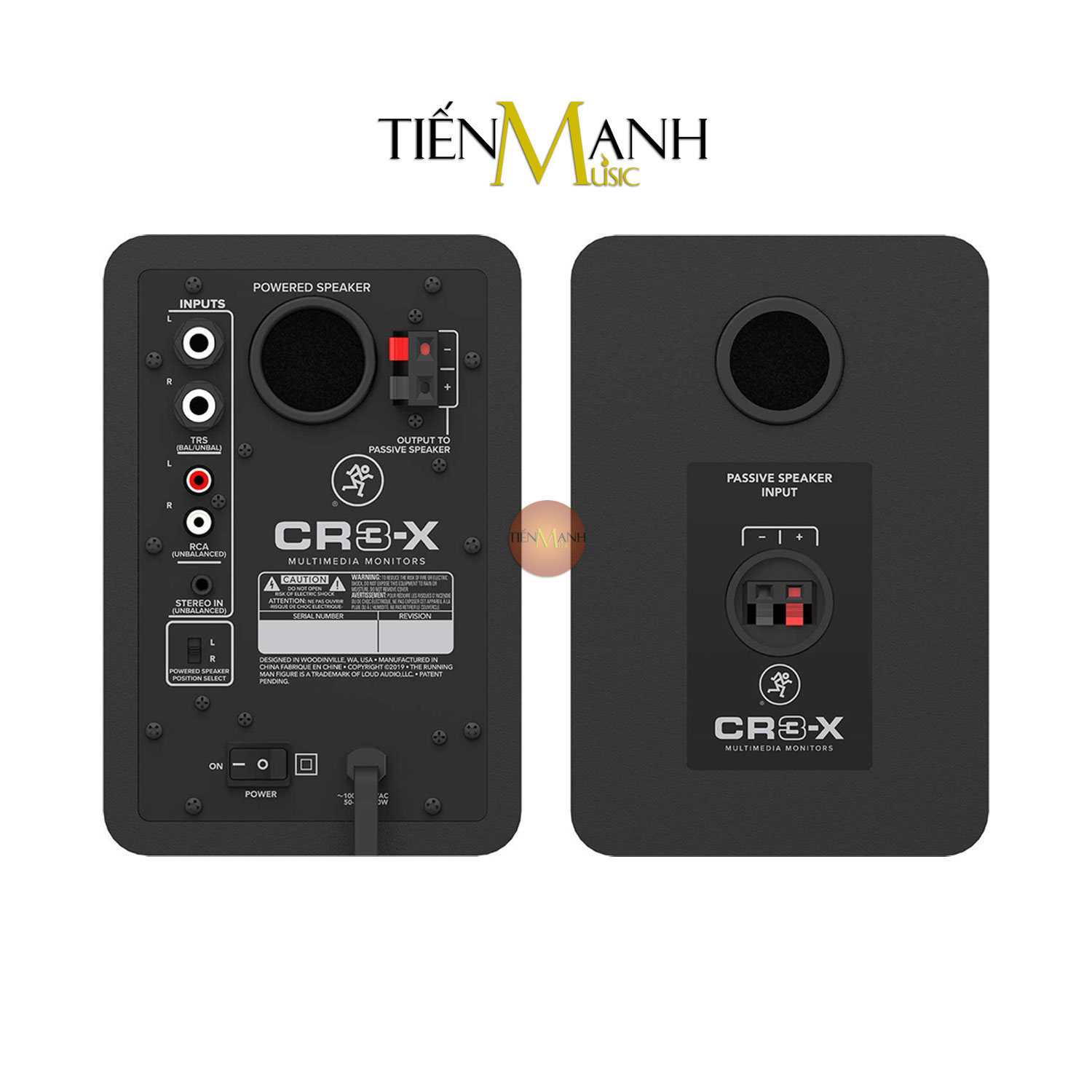 [Một Cặp] Mackie CR3 X Loa Kiểm Âm Nghe Nhạc Eris Powered Studio Monitor Speaker CR3X Pair Hàng Chính Hãng - Kèm Móng Gẩy DreamMaker