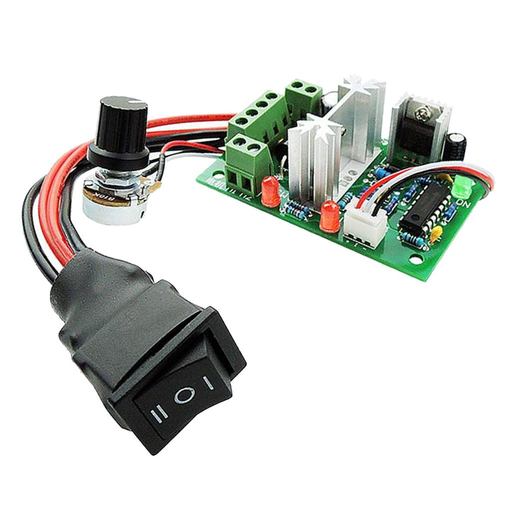DC 6-30V 10A PWM Motor  Controller CW CCW Reversible 12V 24V 30V