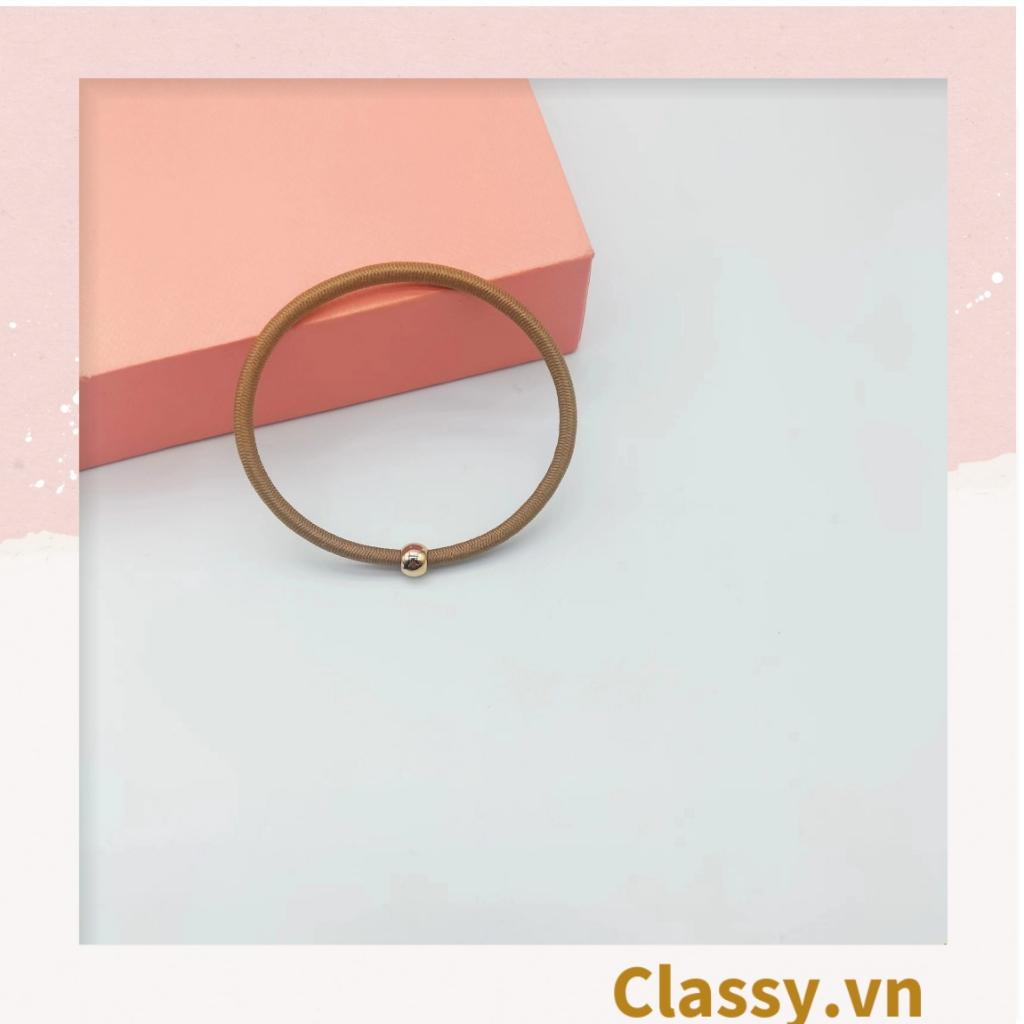 Dây cột tóc Classy dây buộc tóc bền dai, họa tiết xinh xắn nhiều màu cho bạn nữ PK1086