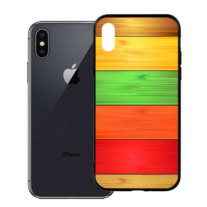 Ốp lưng viền TPU cho điện thoại Iphone X - Sắc Màu