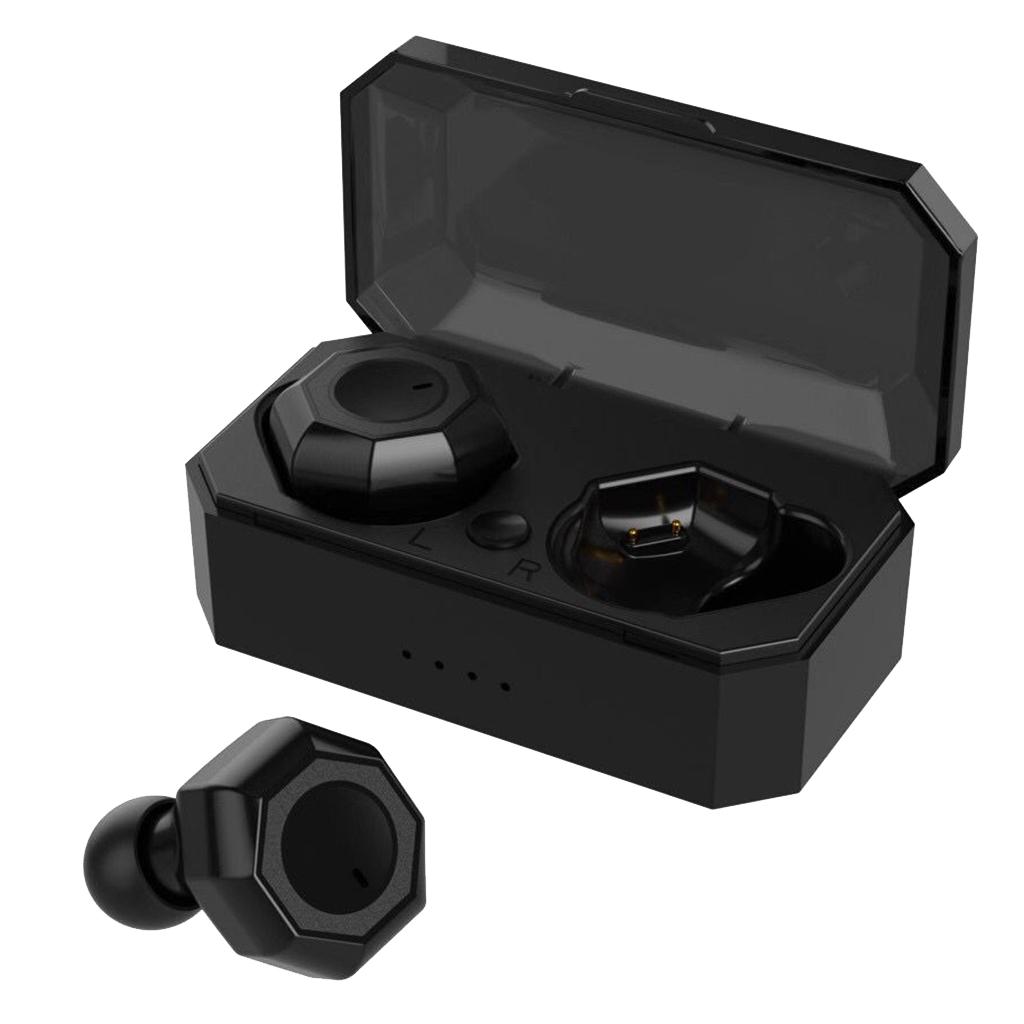 True Wireless Earphones with Charging Case, Bluetooth 5.0 Touch Control Earbuds, HD Stereo Sound, Noise Cancelling Microphones