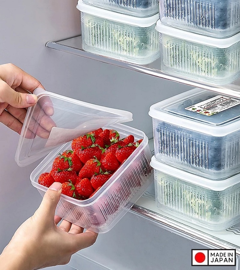 Bộ hộp thực phẩm 2 lớp Nhật Bản 1.1L