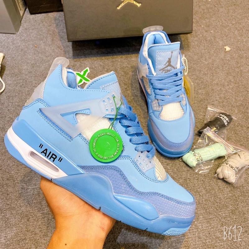 Giầy JD4 retro x offwhite blue 1:1 SC