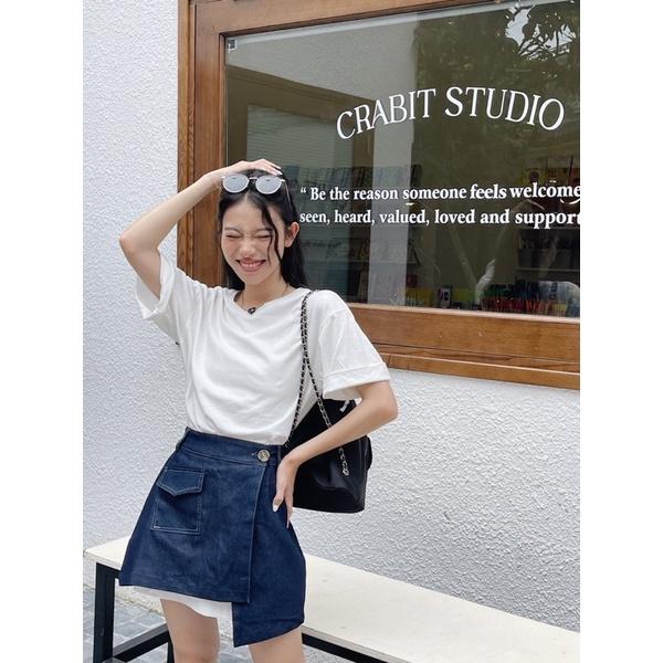 Kuchimachic - Set váy suông kèm chân váy Denim mã SET2230