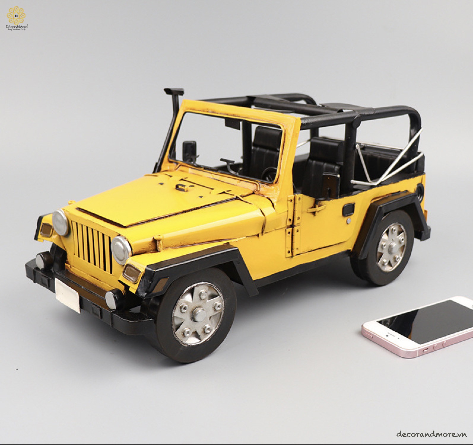 Mô Hình Xe Jeep Wrangler Hoài Cổ - Trang Trí Vintage