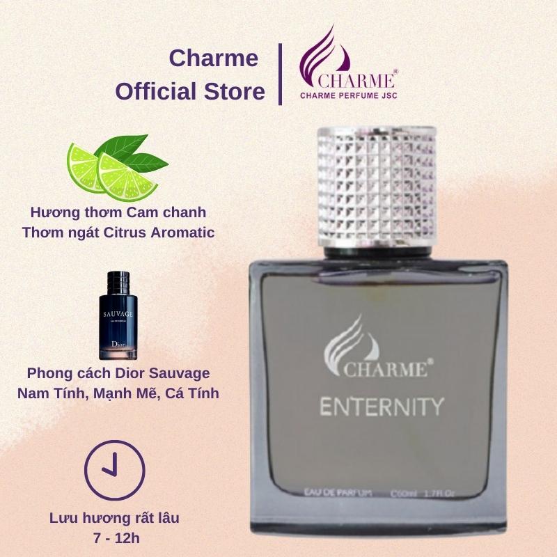 Nước hoa nam cao cấp, Charme Enternity, lưu hương lâu, hương thơm nam tính, mạnh mẽ, phù hợp phái mạnh, 60ml