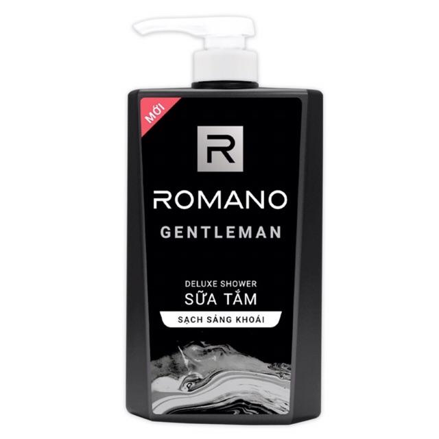 Sữa tắm Romano Gentleman 650ml tặng kèm dầu gội Gentleman 150g