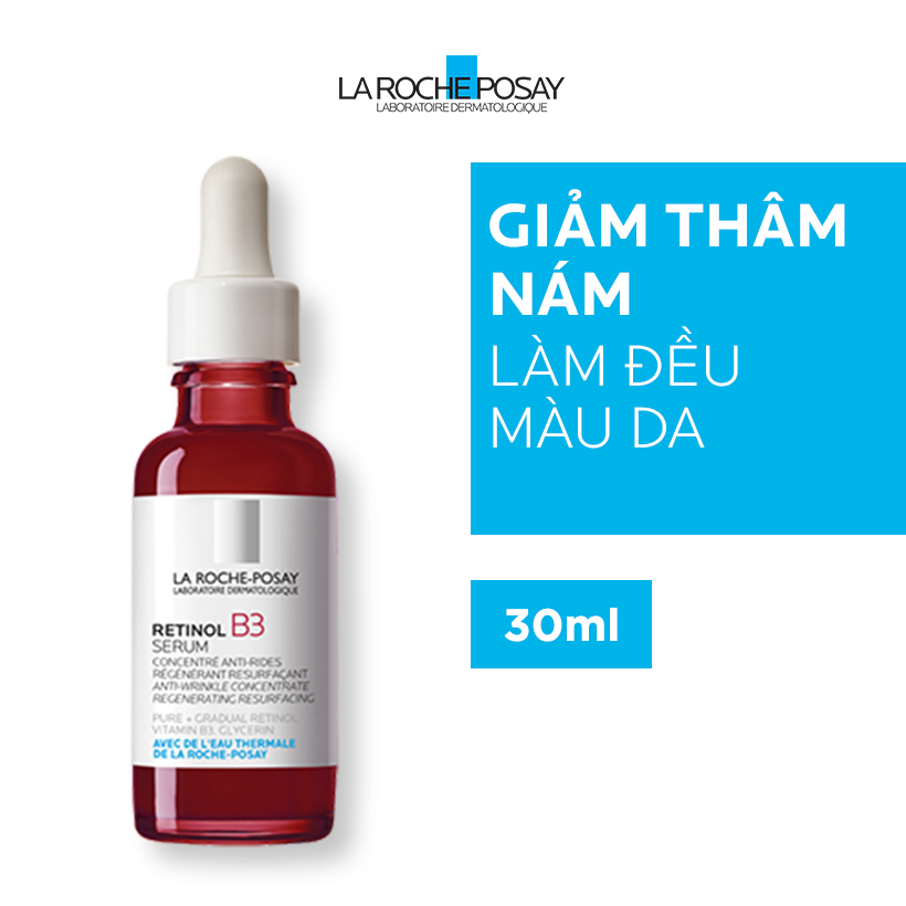 Tinh chất giúp tái tạo da, giảm thâm nám và nếp nhăn trên da, làm đều màu da La Roche Posay Retinol B3 Serum