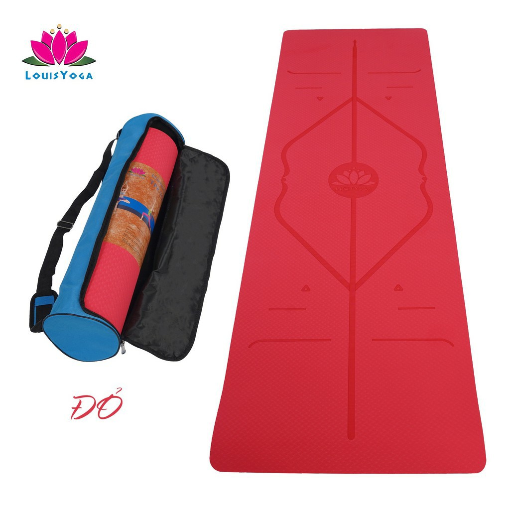 Thảm tập yoga 10mm chất liệu TPE an toàn khi sử dụng dộ bám cao - Thương hiệu LOUIS YOGA