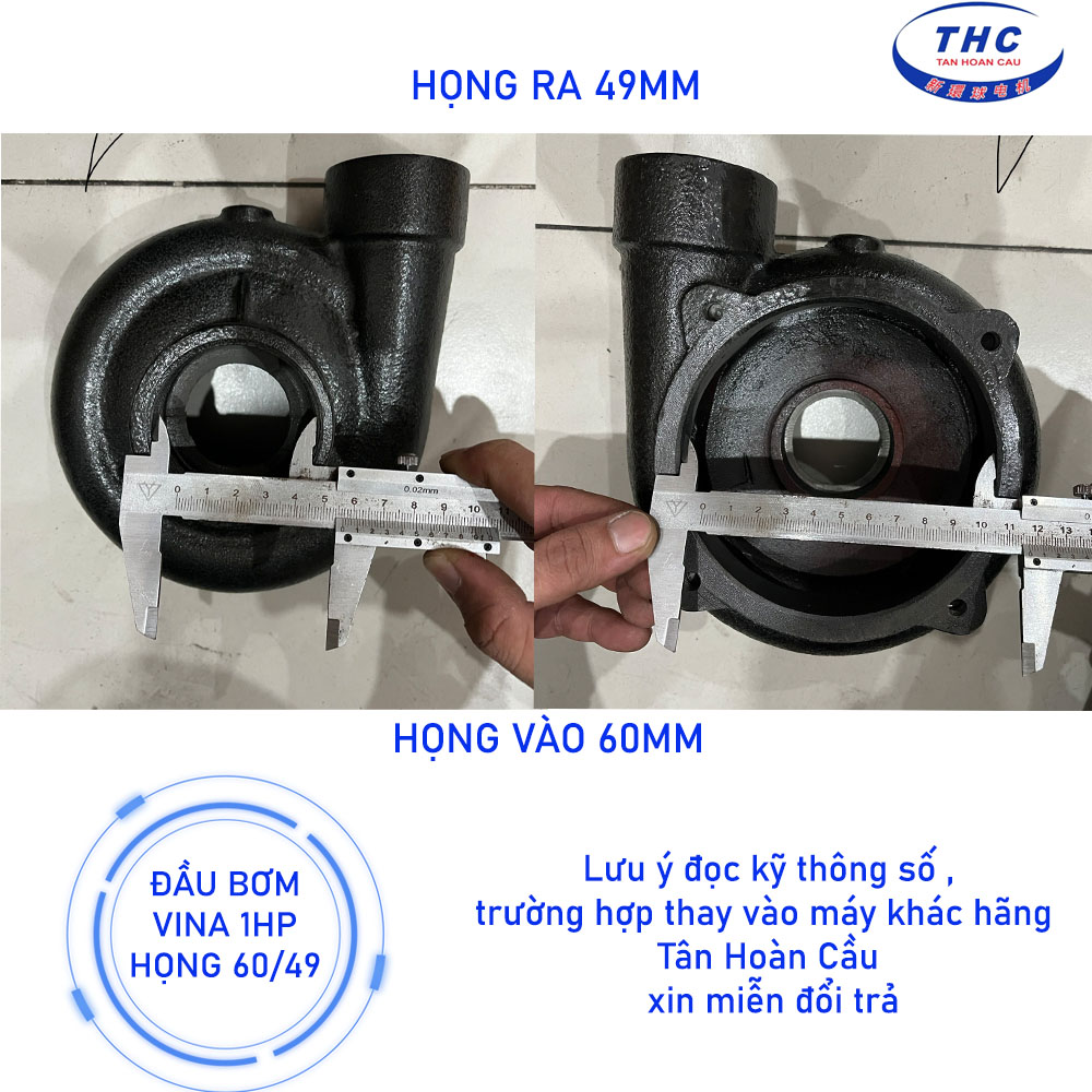 Đầu bơm (linh kiện thay thế) của máy bơm Vina pump Tân Hoàn Cầu