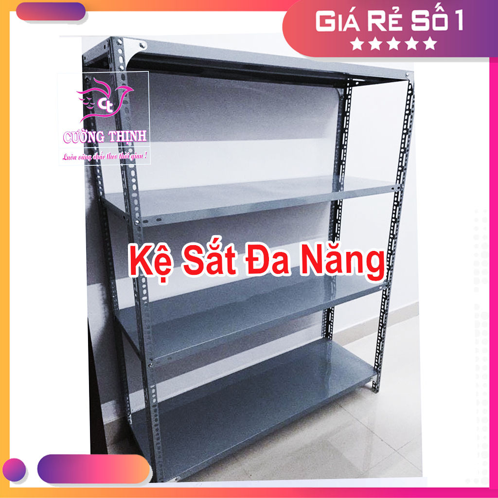 Kệ sắt đa năng, 4 Tầng Cao 150cm x Dài 120cm x Rộng 40cm