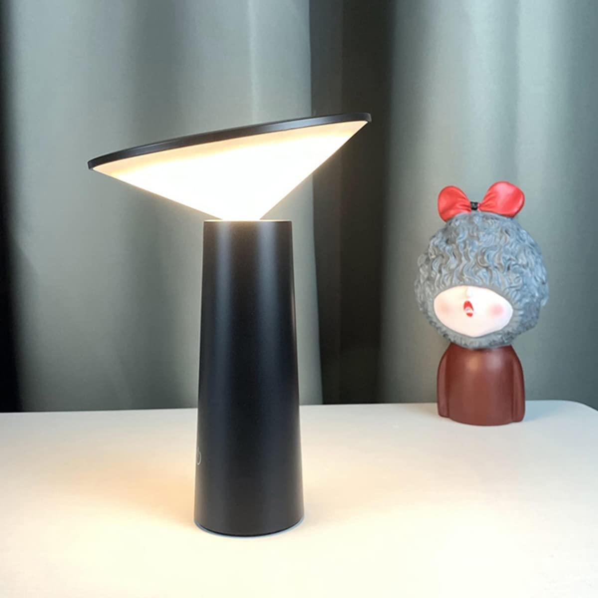 Đèn bàn không dây LED, USB cho sạc bàn, đèn không phải cáp điều chỉnh giường, 3-color, trong-ngoài, nhà hàng, quán bar, IP54, đen