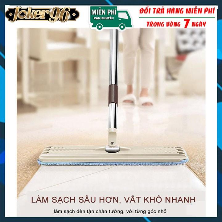 Cây lau nhà ,chổi lau nhà tự vắt phẳng thông minh Spin Mop xoay 360 độ