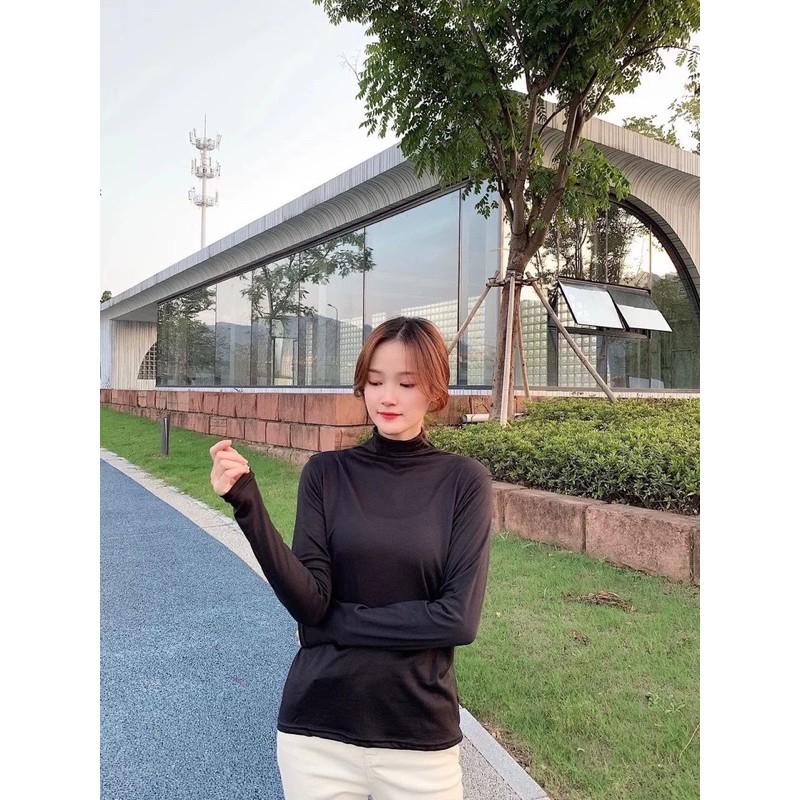 Áo giữ nhiệt pastel siêu co giãn 4 chiều túi zip (video+ảnh thật