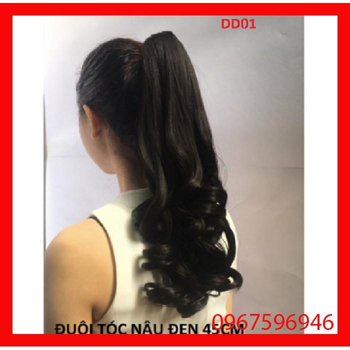 Đuôi tóc xoăn lọn giả cao cấp đẹp - 45cm