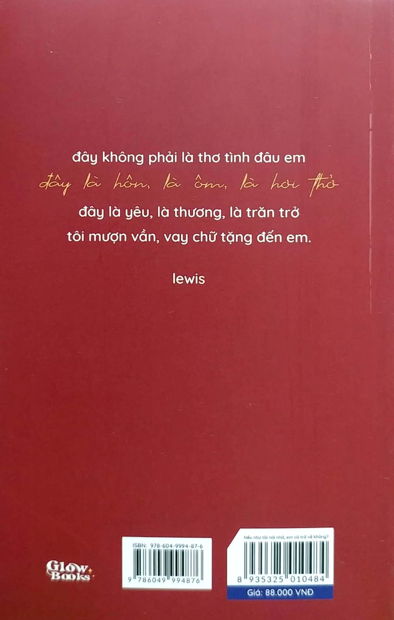 Nếu Như Tôi Nói Nhớ, Em Có Trở Về Không? - Tặng Kèm Bookmark + Postcard