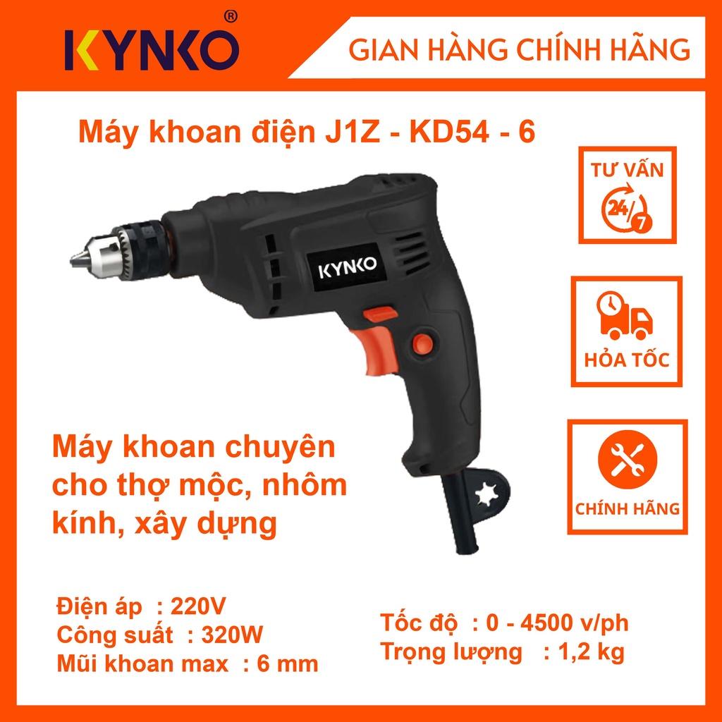 Máy khoan điện cầm tay chính hãng Kynko đầu 6mm J1Z-KD54-6 #6541 giá tốt