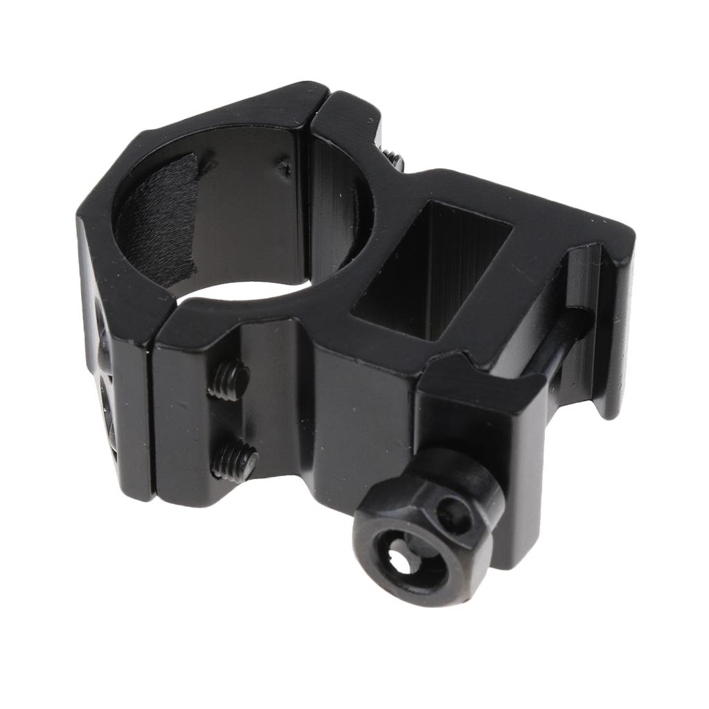 2x25.4mm 1" Scope Mount Rings Fits 20mm Dovetail Rail Flashlight High Profile