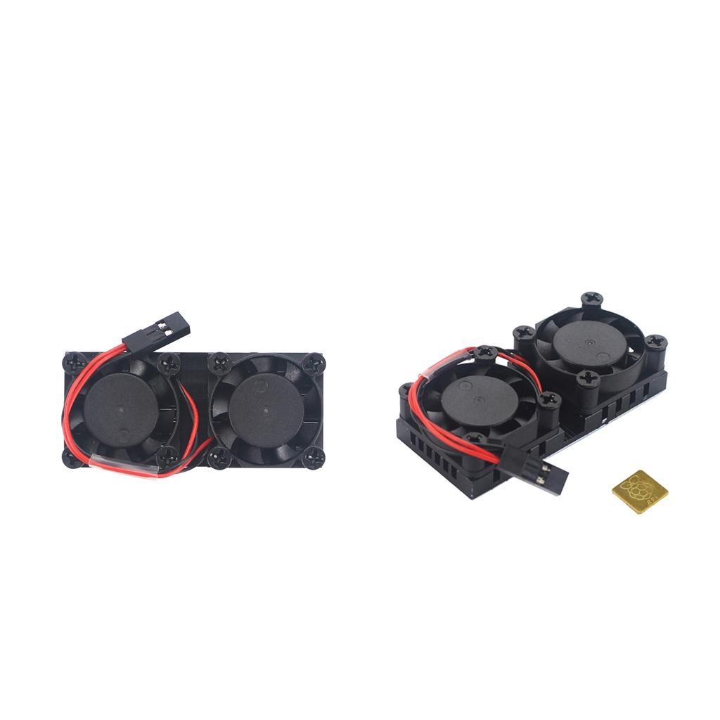 2pcs  5V  Brushless  Dual  Cooling  Fan  Cooler  Radiator  for